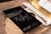 Black Acrylic RSVP Invitation Card Design - 4