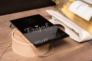 Black Acrylic RSVP Invitation Card Design - 6