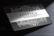 Stainless Steel Metal Business Card Design 3