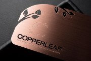 Copper Metal Business Card Design 6