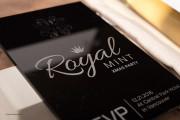 Black Acrylic RSVP Invitation Card Design - 7