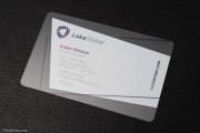Clear Plastic Business Card Design 7
