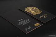 Triplex Business Cards with gold foil stamping - photo 7
