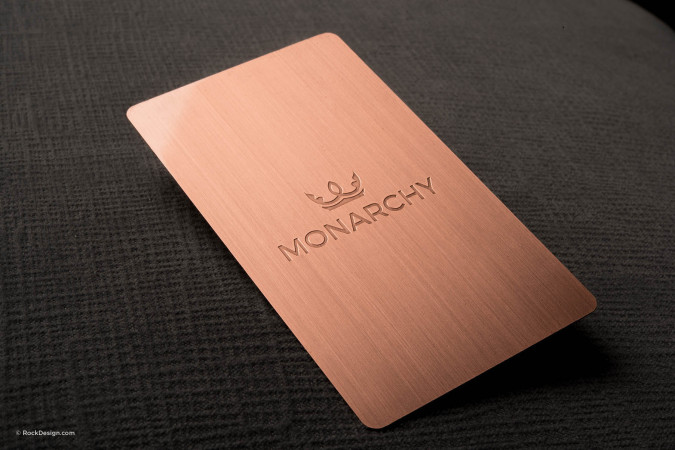Copper Metal Business Cards