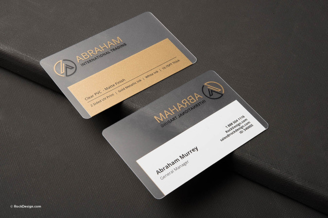 Clear PVC Business Cards