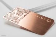 Copper Metal Name Cards 8