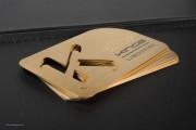 Brushed Gold Metal Business Card - 7