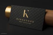 Triplex Business Cards with gold foil stamping - photo 14
