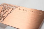 Copper Metal Name Cards 4