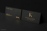 Triplex Business Cards with gold foil stamping - photo 13