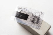 Clear Plastic Business Card Design 1