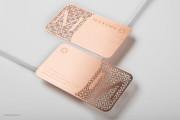 Copper Metal Name Cards 11