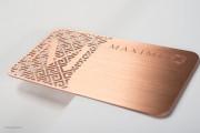 Copper Metal Name Cards 1
