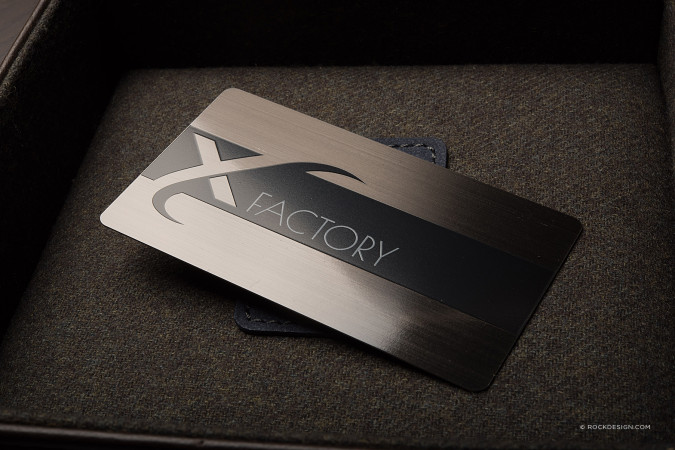 FREE ONLINE luxury etched patterned gunmetal business card
