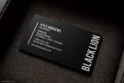 Bold Black Metal Business Card 2