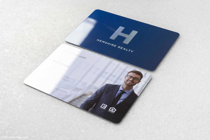 Modern Photographic Glossy Plastic Business Cards - Hemshire Realty