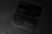Sleek Black Laser Engraved Acrylic Business Card 1