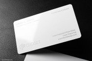 White metal quick name card template 5
