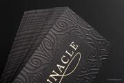 Embossed pattern gold & black template 6
