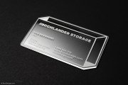 Clever Laser Engraved Clear Acrylic Business Card 4