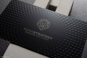 Compelling Laser Engraved Black Metal Business Card 2