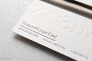 Textured letterpress & embossed card design 5