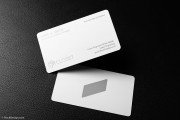 White metal quick name card template 4