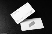 White metal quick name card template 6