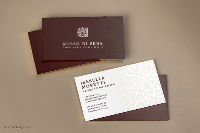 Refined Gold Edge Foil Express White Hard Suede - Rosso Di Sera