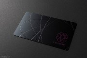 Black Metal with Blind Etching & Spot Colour Business Card 3