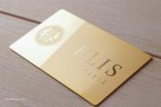 Brilliant Gold business card template 4