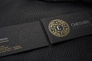 Gold and Silver Foil Triplex Black Business Card Template 3