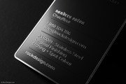 Stainless Steel with Black Spot Colour Professional Business Card 6