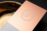 Luxury Rose Gold Metal Business Card 4