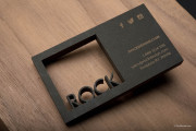 Square Cut Out business card template 9