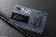Transparent modern automotive visiting card template 2