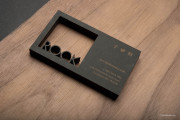 Square Cut Out business card template 5