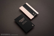 Luxury Black Suede Business Card Design 2