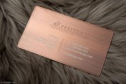 Exquisite Brushed Copper Metal Business Card 2