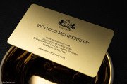 Luxury Gold Metal Business Card 3