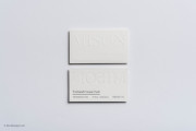 Textured letterpress & embossed card design 1