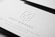 Silver foil embossed white template 6