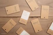 Free brown kraft card with offset printing & foil stamp template 5