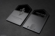 Professional Thick Black Acrylic Business Card 1
