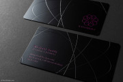 Black Metal with Blind Etching & Spot Colour Business Card 1