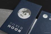 Silver foil moon template 5