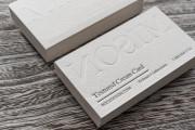 Textured letterpress & embossed card design 2