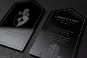 Professional Thick Black Acrylic Business Card 2