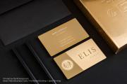 Brilliant Gold business card template 2