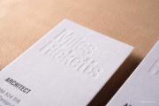Deboss & letterpress white template 10